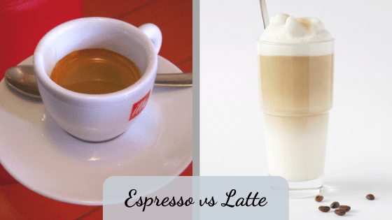 espresso vs latte