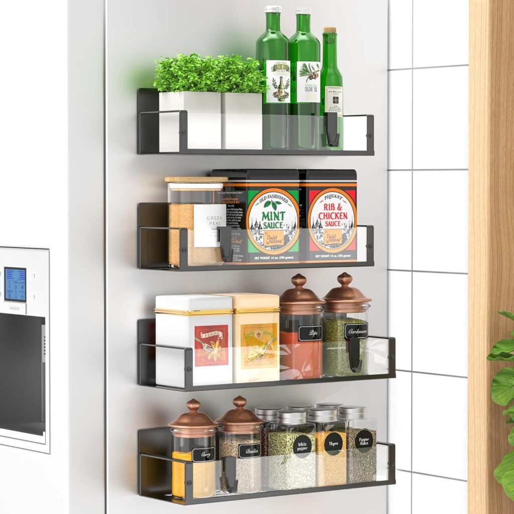 HuggieGems Magnetic Spice Rack – Best Kitchen Gadget for Small Kitchens