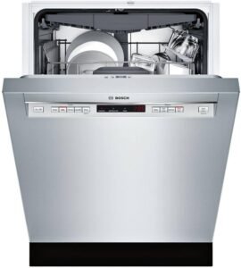 Bosch 300 Series Smart Dishwasher with Home Connect-Smart kitchen appliances in modern kitchen
