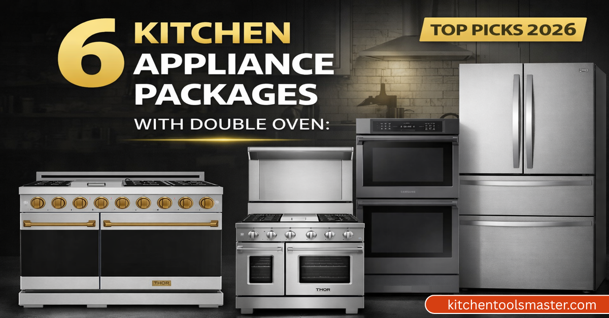 6 kitchen appliances packages with double oven