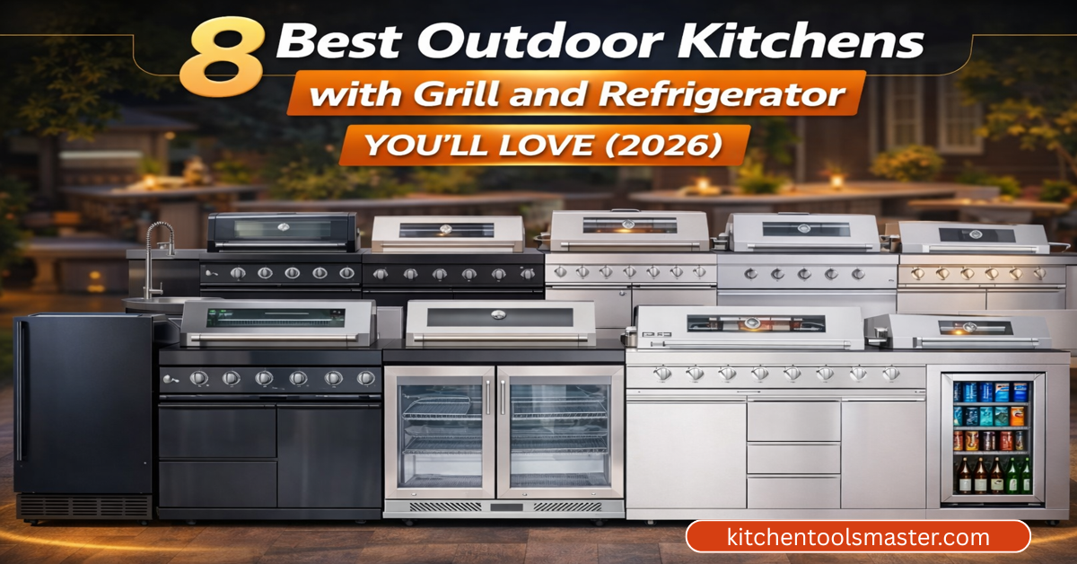 Best outdoor kitchens with grill and refrigerator