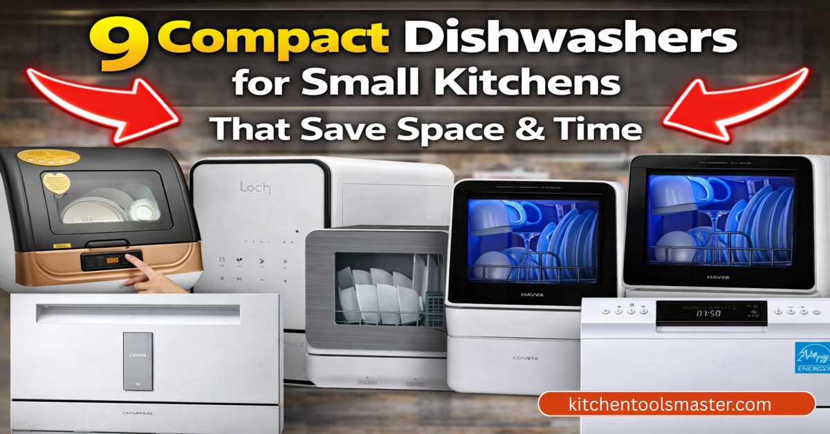 9 compact dishwasher for small kicthen that save space and time