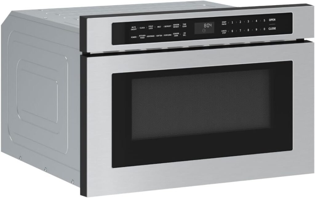 Zephyr 24 Inch Built-In Drawer Microwave Oven for Efficient Built-In Kitchen Setup
