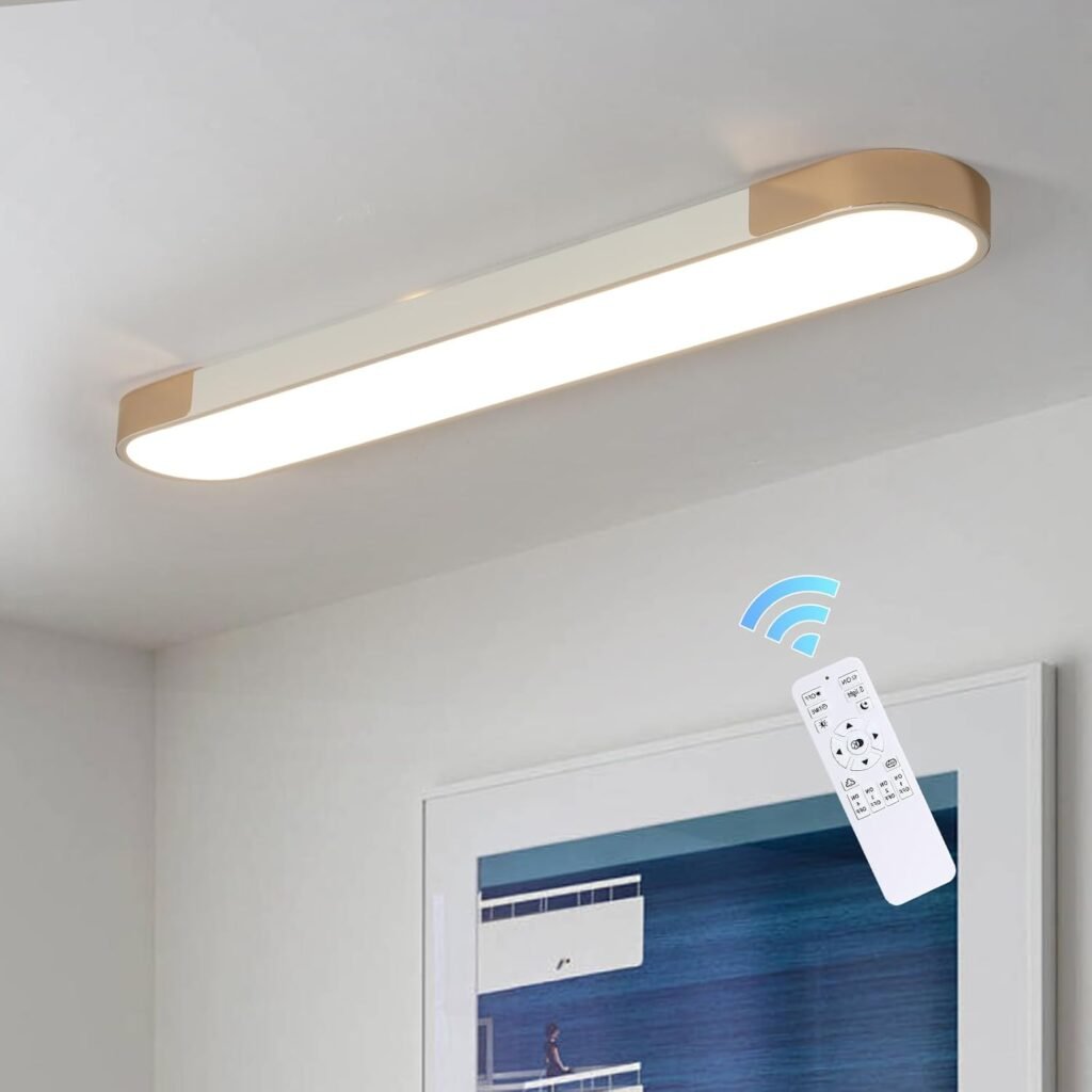 Qcyuui 39.4" Linear LED Ceiling Light Fixture. celling lights for kitchen.
