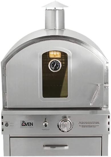 Summerset SS-OVBI-NG Built-In Outdoor Oven for Versatile Pizza and Grill Cooking