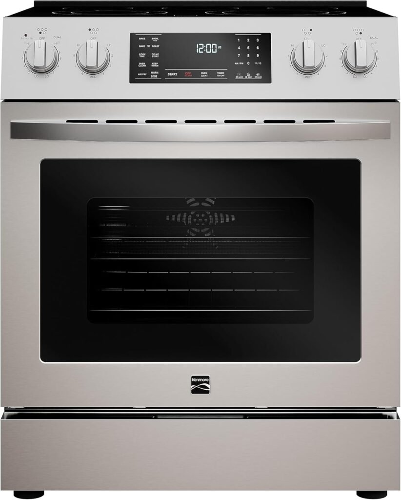 Kenmore Front Control Electric Range Oven with Convection for Kitchen Gas Stoves and Oven Setup