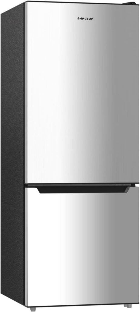 BANGSON 7.1 Cu.Ft Counter Depth Refrigerator with Bottom Freezer for Small Kitchen Fit