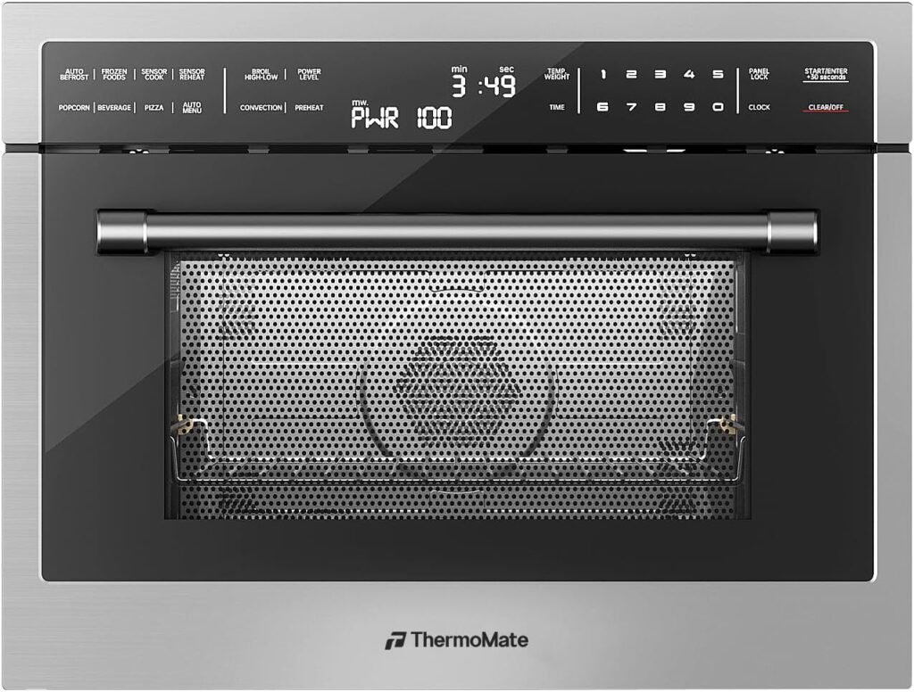 ThermoMate 24 Inch Built-In Microwave and Convection Oven Combo for Flexible Kitchen Cooking