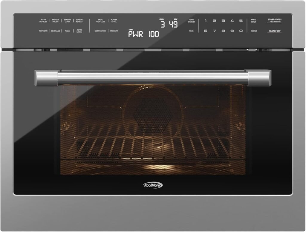 KoolMore 24-Inch Built-In Convection Oven and Microwave Combo for Space-Efficient Kitchens