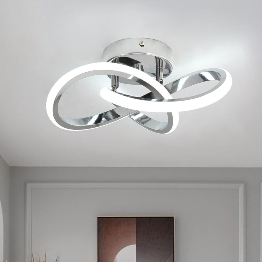 CANEOE Curved Acrylic LED Ceiling Light Fixture. celling lights for kitchen