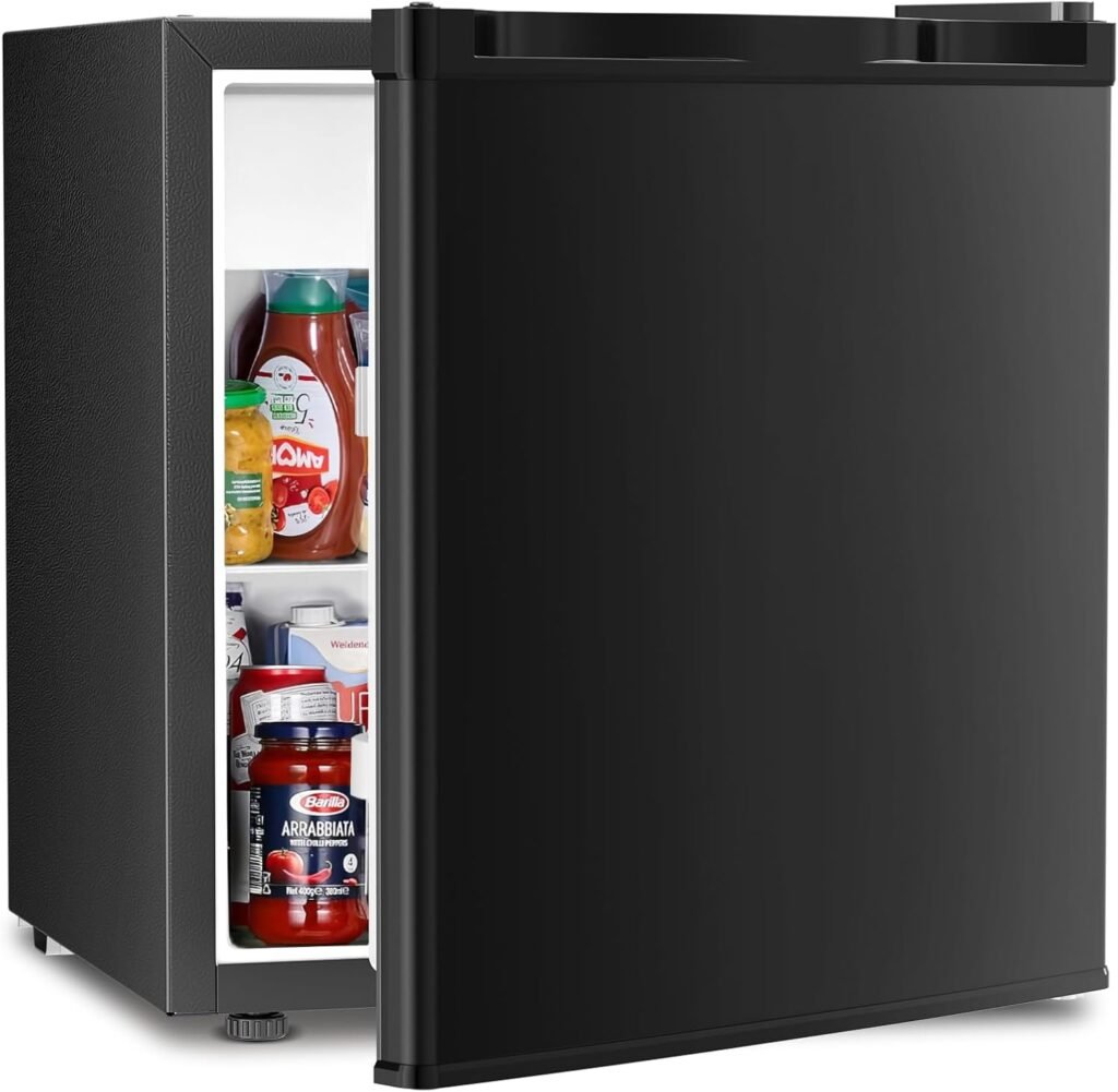 Antarctic Star 1.7 Cu.Ft Compact Mini Fridge with Freezer for Small Kitchen Use