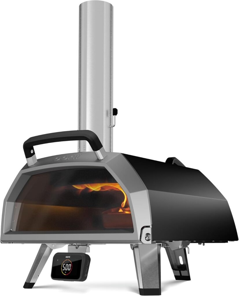 Ooni Karu 2 Pro Multi-Fuel Outdoor Pizza Oven for High-Heat Outdoor Kitchen Cooking