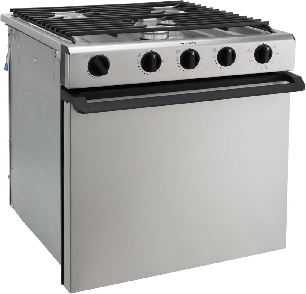 Dometic 21-Inch 3-Burner Gas Range Oven.
