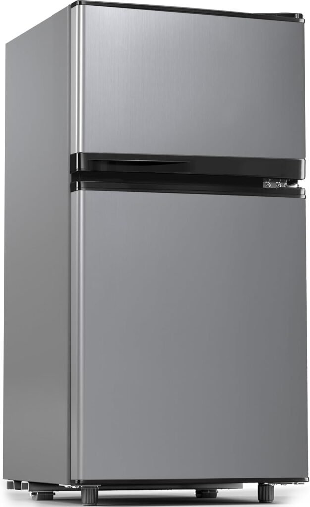 Manastin 3.6 Cu.Ft Mini Fridge with Freezer for Compact Refrigerator in Small Kitchen