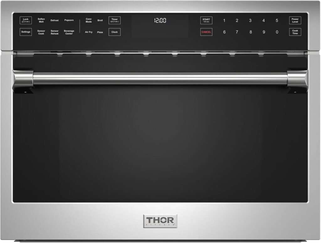 Thor Kitchen 24 Inch Built-In Air Fry Microwave Oven for Multi-Function Kitchen Efficiency