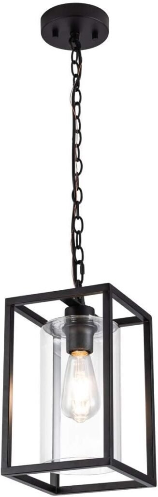 MAYNA 1-Light Farmhouse Cage Pendant Light. cage pendant lights for kitchen.