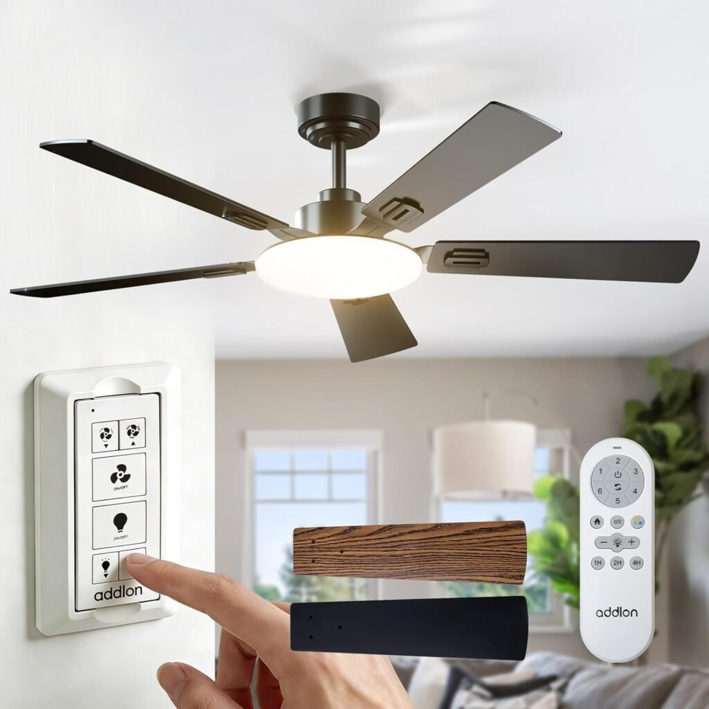 Addlon 52-Inch Ceiling Fan with Light for Kitchen