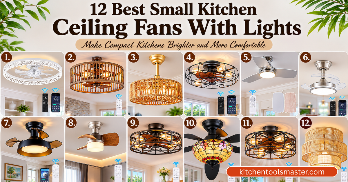 Small Kitchen ceiling fans with lights