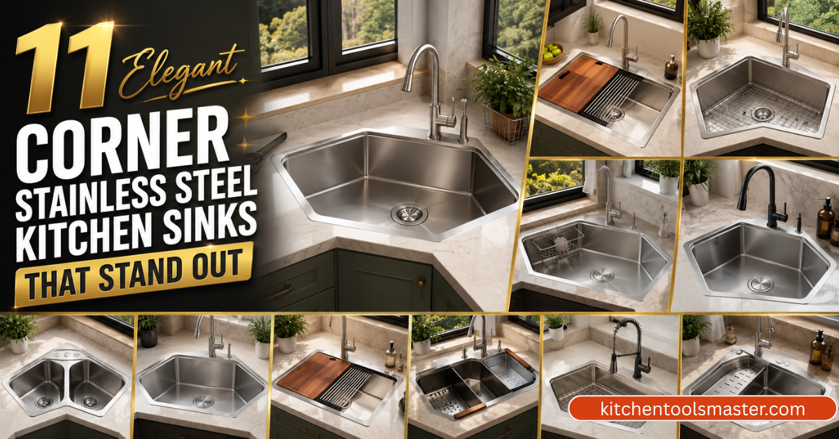 11 elegant corner stainless steel kitchen sinks