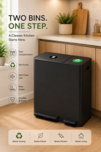 Lovewind Kitchen Trash Can with Lid