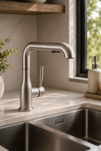 Delta Almari Kitchen Sink Faucet with Sprayer
