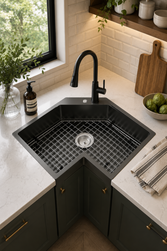 Mount Sink with Complete Accessory Set