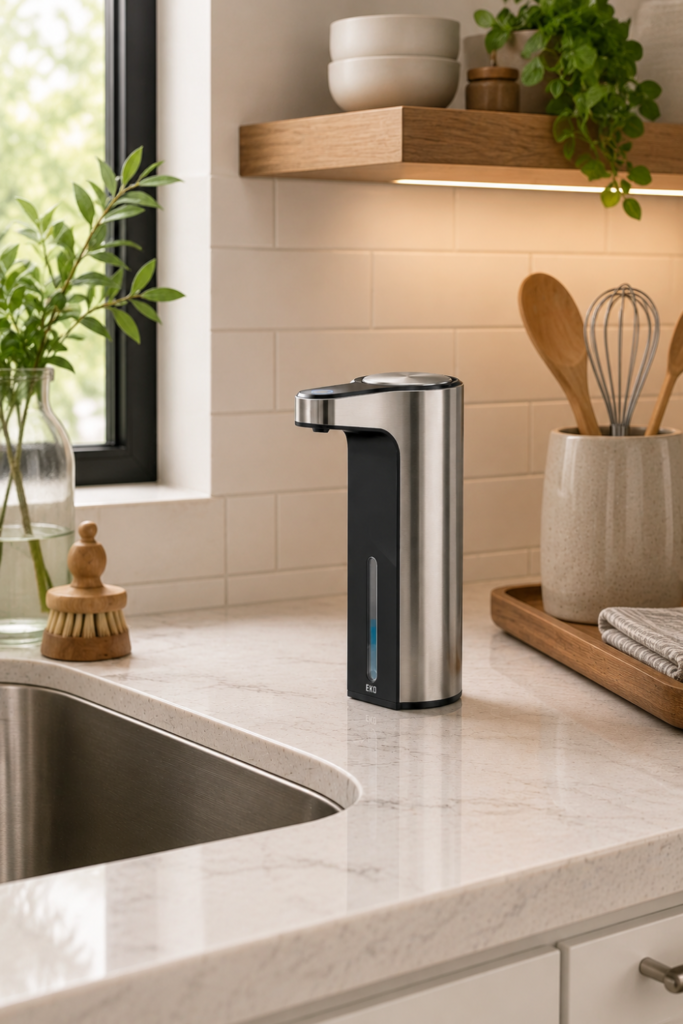 Soap Dispenser for the Kitchen Sink – Touchless Automatic Rechargeable Soap Dispenser