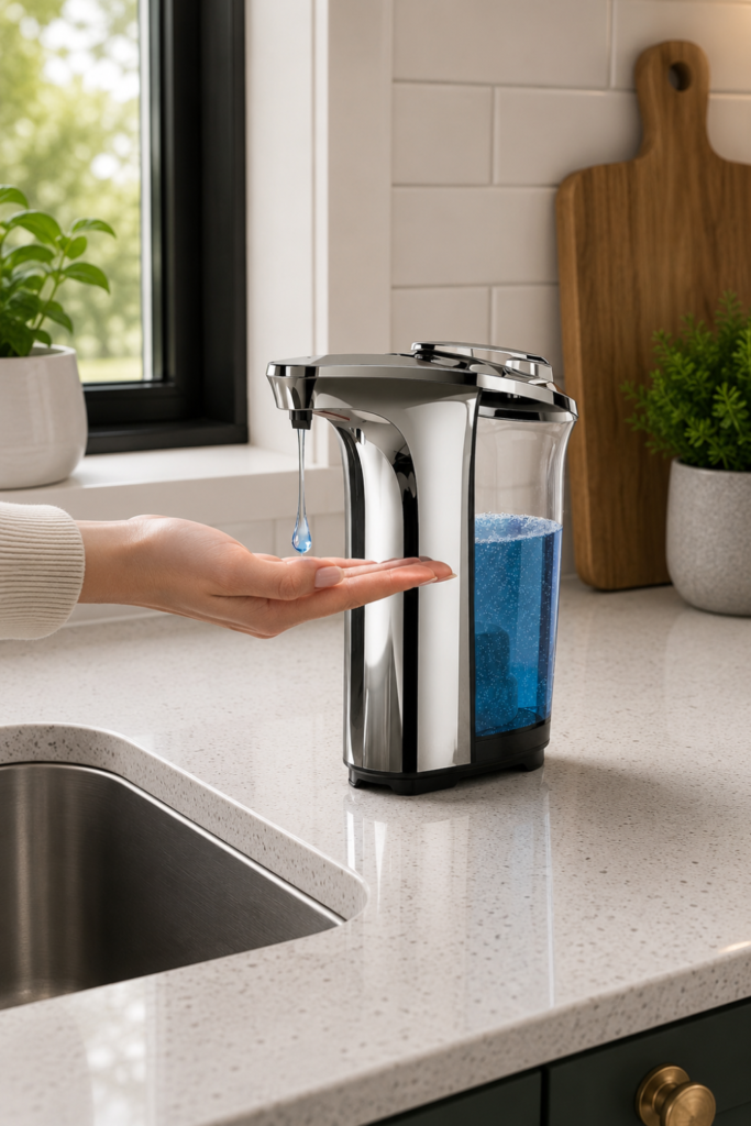 Soap Dispenser for the Kitchen Sink – Touchless Automatic Liquid Soap Dispenser