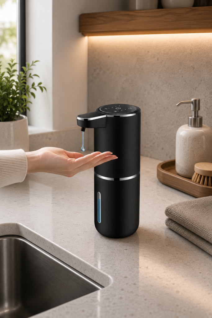 Soap Dispenser for the Kitchen Sink – 2-Pack Touchless Automatic Wall-Mounted Soap Dispensers