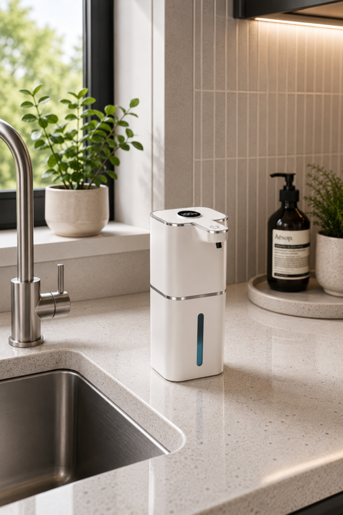 Soap Dispenser for the Kitchen Sink – Touchless Automatic Foam Soap Dispenser