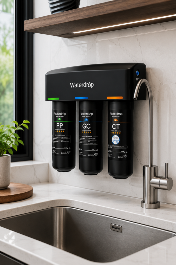 Water Filter for Kitchen Sink – 8-Stage Under Sink Water Filtration System