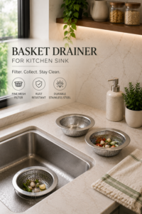 Stainless Steel Sink Strainer (Pack of 3)
