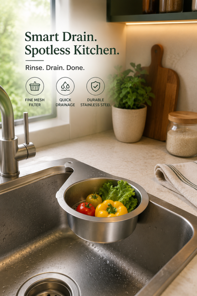 Stainless Steel Swan Sink Strainer Basket