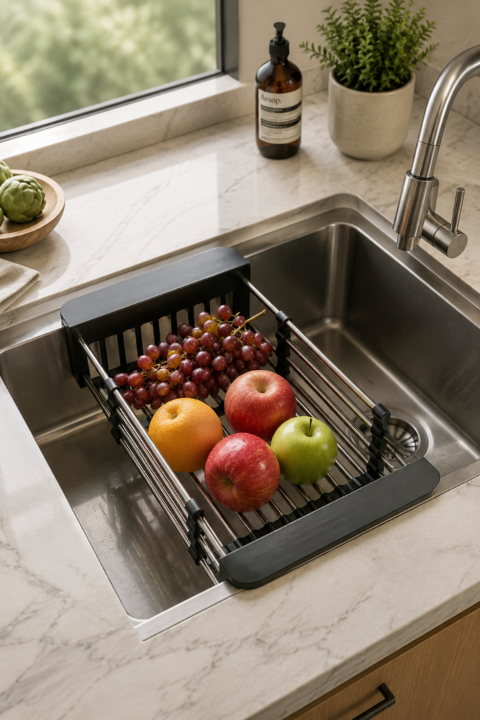 Stainless Steel Expandable Dish Drying Rack