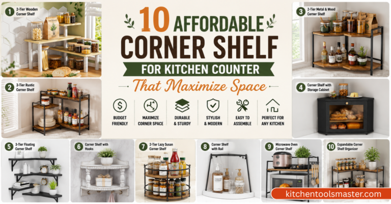 corner shelf for kitchen counter that maximize space
