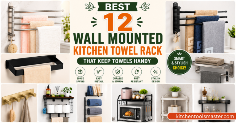 wall mounted kitchen towl rack that keep towels handy